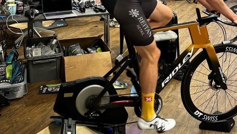 Nuova Ridley aero in arrivo? Vista durante il bikefitting della Uno-X